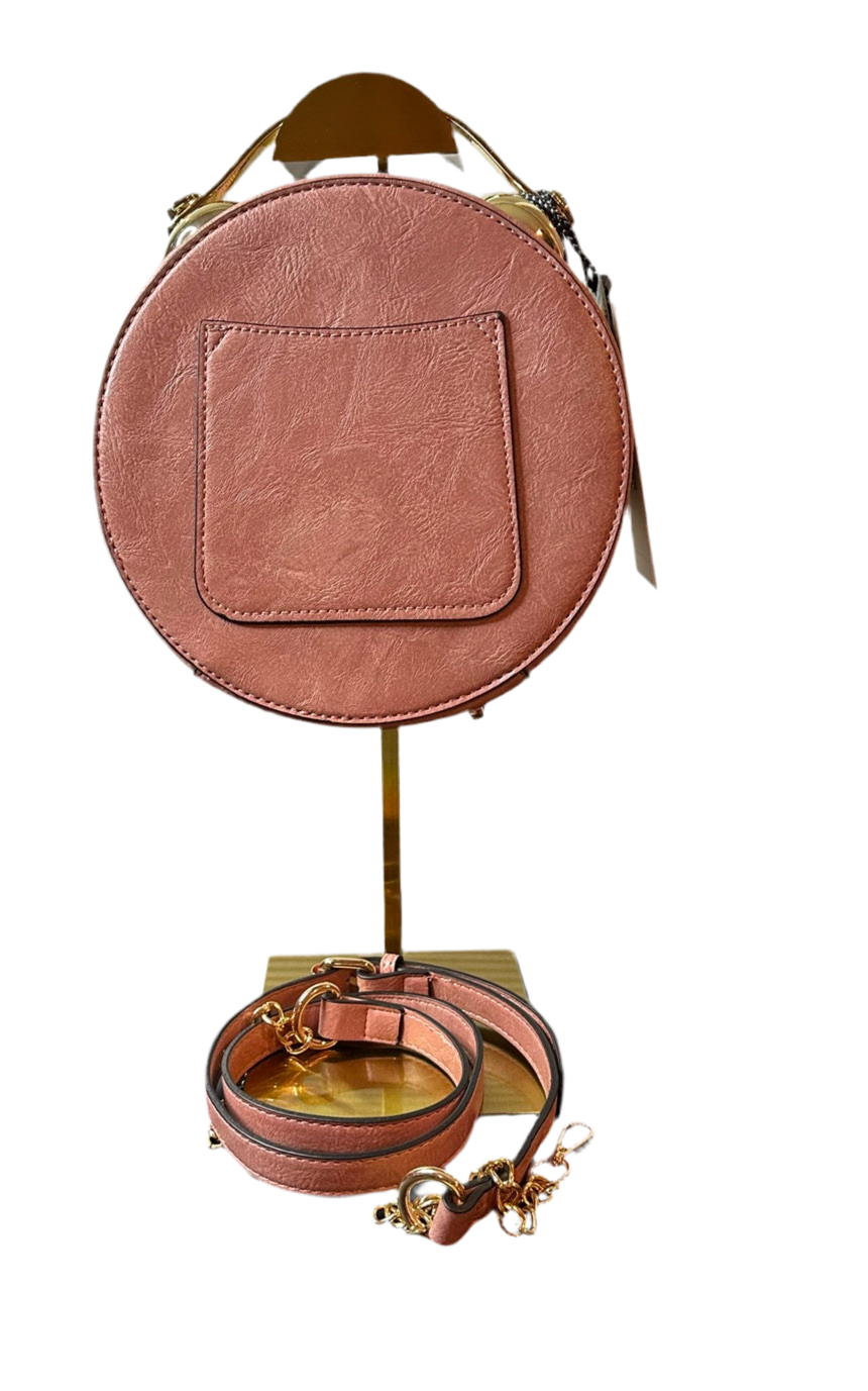 Pink “Do you Know What Time It Is” Clock Handbag with extension strap